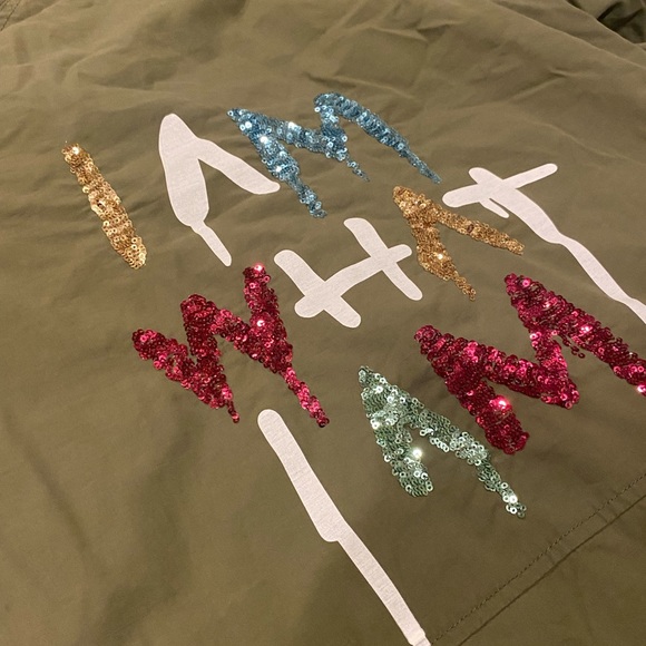 Zara Girls Olive Coat - Picture 4 of 11